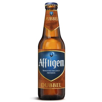 Brown beer bottle isolated on white background, contains clipping path