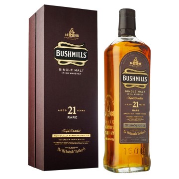 Bushmills 21 Years Old  Irish Single Malt Whiskey Release 2013