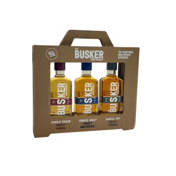 The Busker Irish Whiskey Giftpack 3x20cl